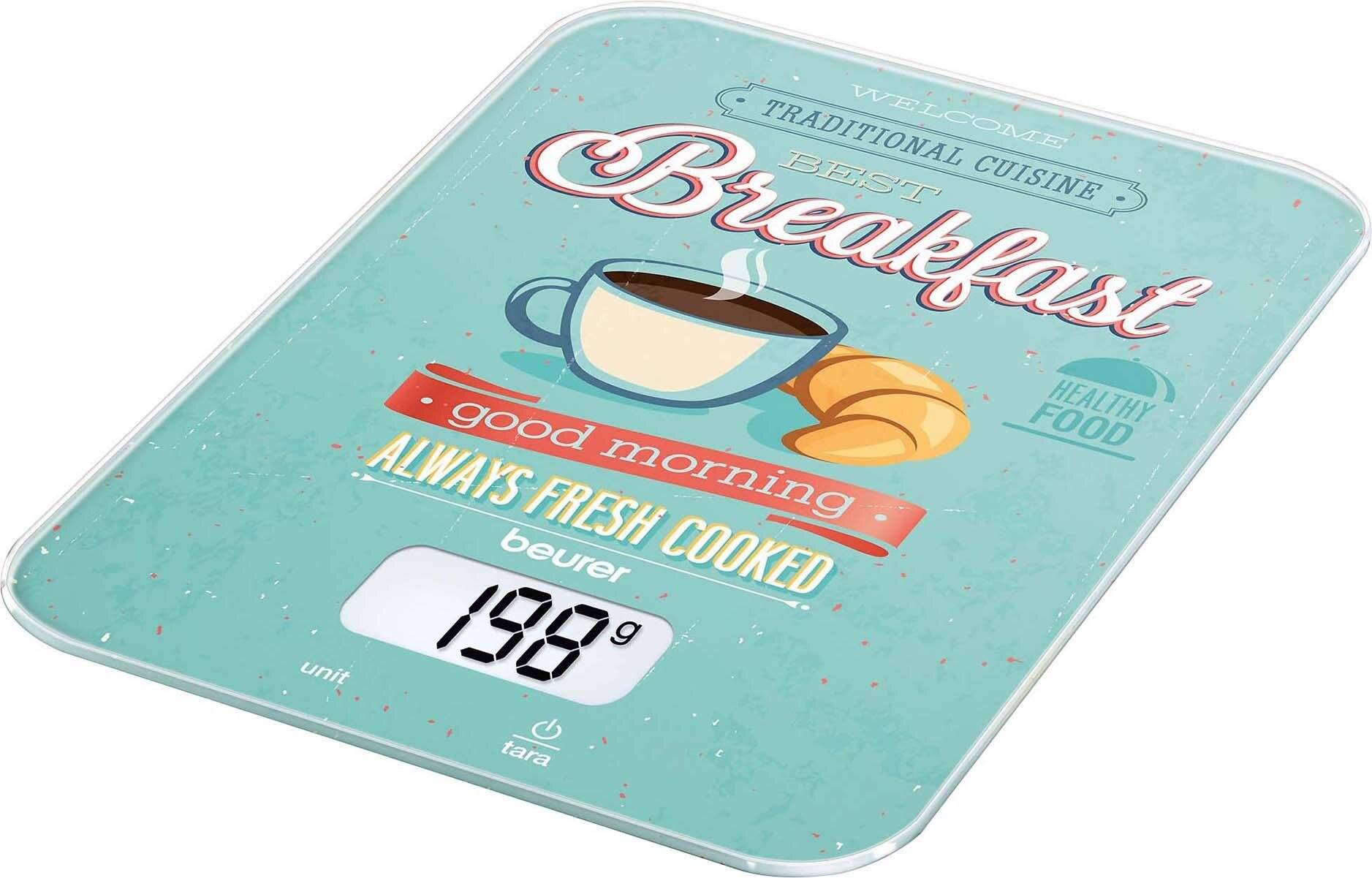 Beurer KS-19 Breakfast Digital kitchen scales digital Weight range=5 kg Mint, Multi-coloured 200 x 145-2