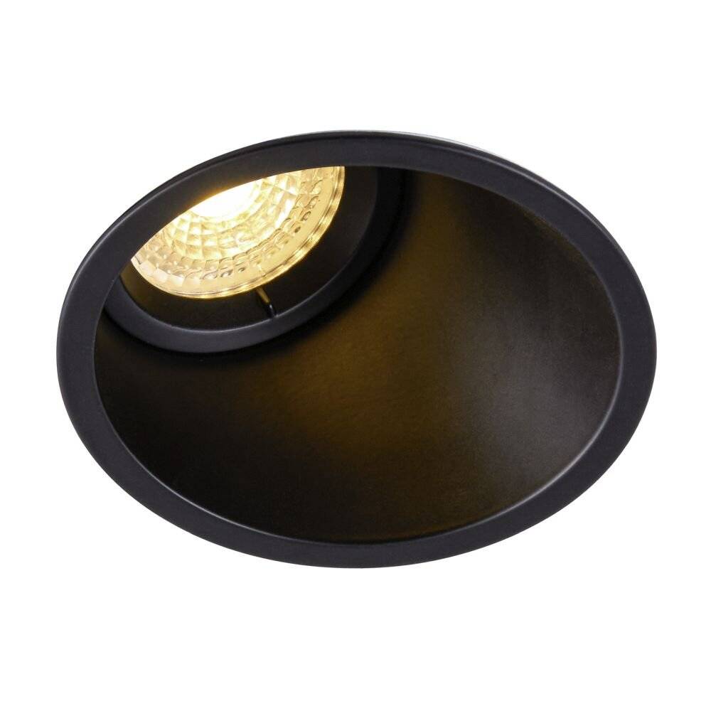 SLV 113150 Horn-A Flush mount light LED (monochrome) GU10 50 W Black (matt)-1