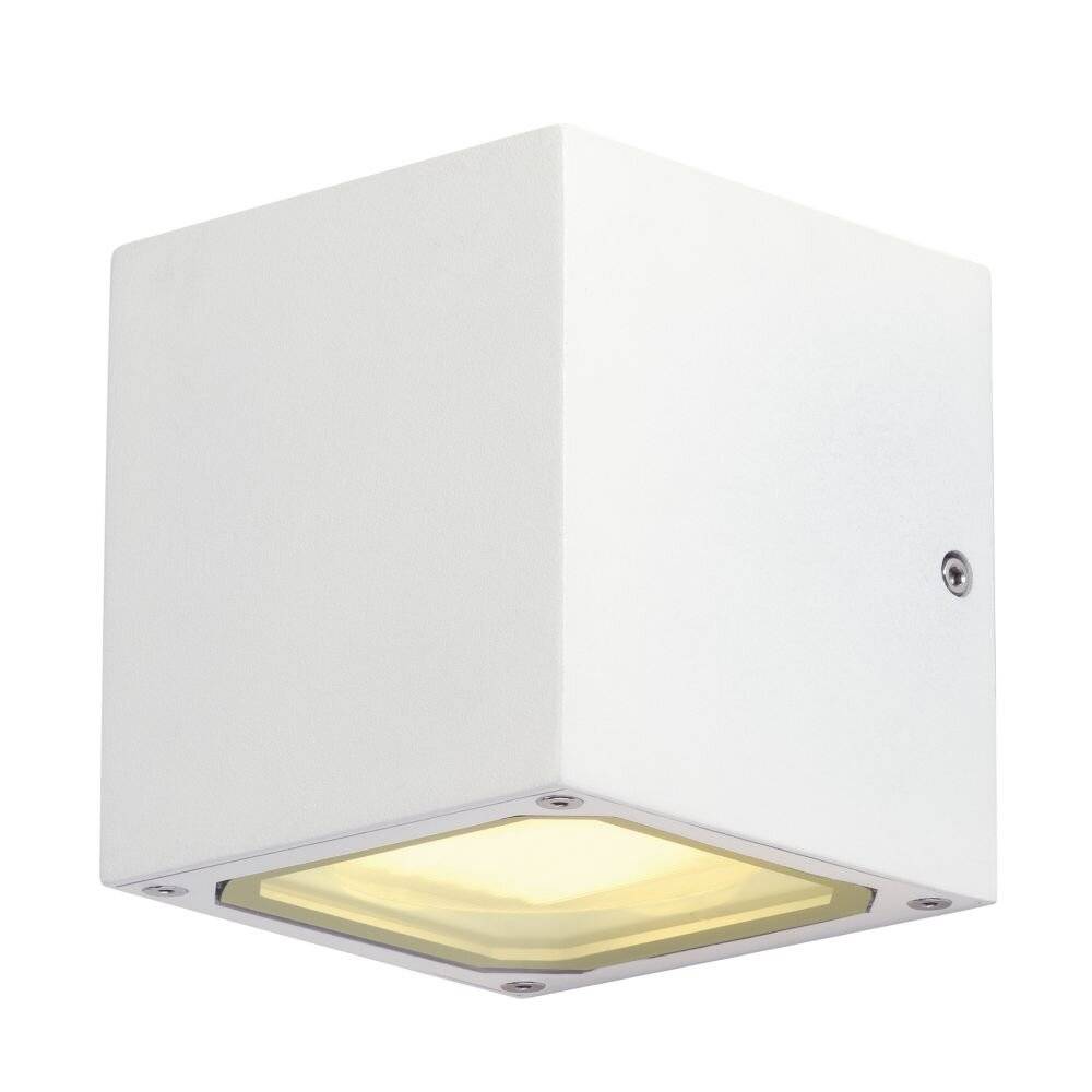 SLV Sitra Cube 232531 Outdoor wall light Energy-saving bulb, LED (monochrome) GX53 18 W White-1