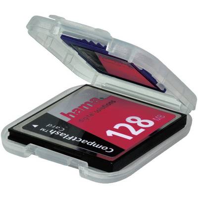 Hama 00049921 Memory card pouch CFast® card, CompactFlash card, MMCmobile card, SD card Transparent