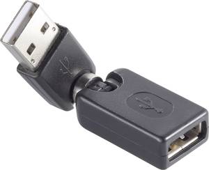 Renkforce USB 2.0 Adapter [1x USB 2.0 connector A - 1x USB 2.0 port A]   gold plated connectors