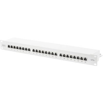   Digitus  DN-91624S-EA  24 ports  Network patch panel  483 mm (19")  CAT 6A  1 U  Grey-white (RAL 7035)