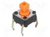 Omron B3F1055 B3F1055 Pushbutton 24 V DC 0.05 A 1 x Off/(On) momentary (L x W x H) 6 x 6 x 7.3 mm 1 pc(s)