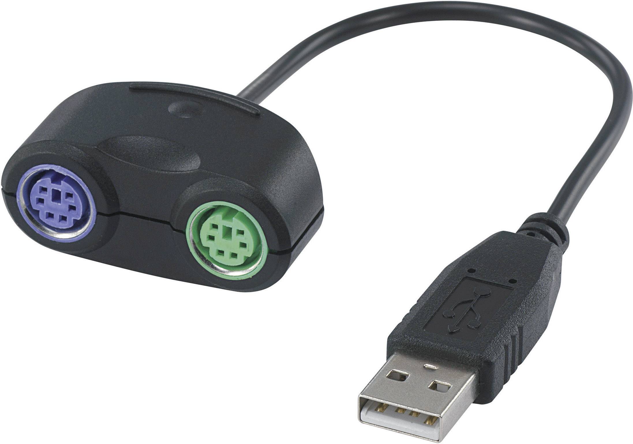 Renkforce USB / PS/2 Keyboard/mouse Adapter [1x USB 1.1 connector A .