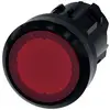 Siemens 3SU10010AD200AA0 3SU1001-0AD20-0AA0 Illuminated alerter Front ring (PVC), round Button Black, Red 1 pc(s)
