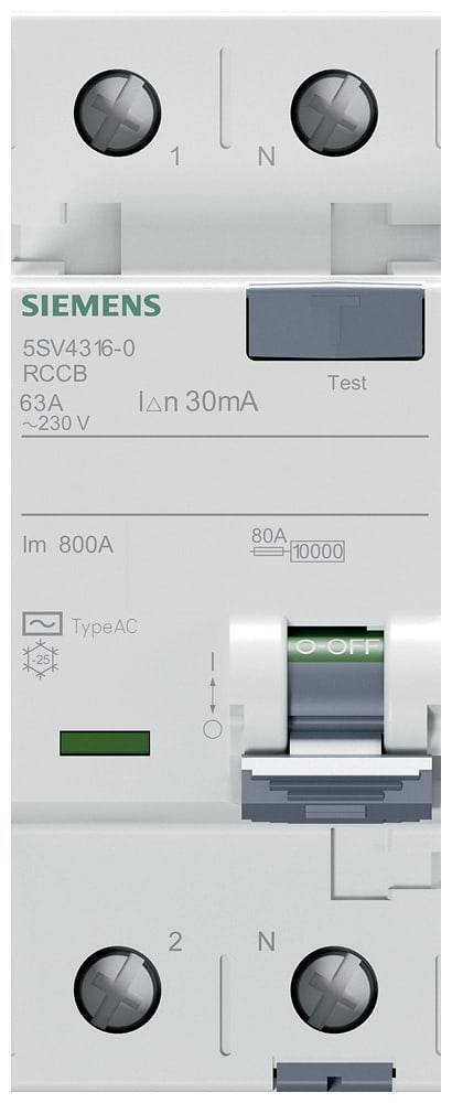 Siemens 5SV43160 5SV4316-0 RCCB AC 63 A 0.03 A 230 V-0