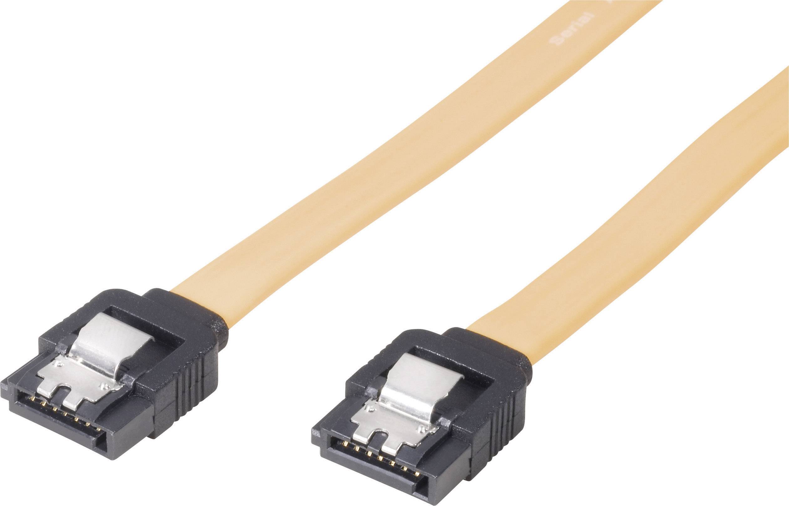 Renkforce Hard drives Cable [1x SATA socket 7-pin - 1x SATA socket 7-pin] 0.30 m Yellow