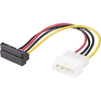 Renkforce Current Adapter [1x IDE power plug 4-pin - 1x SATA power socket] 0.15 m Black, Red, Yellow