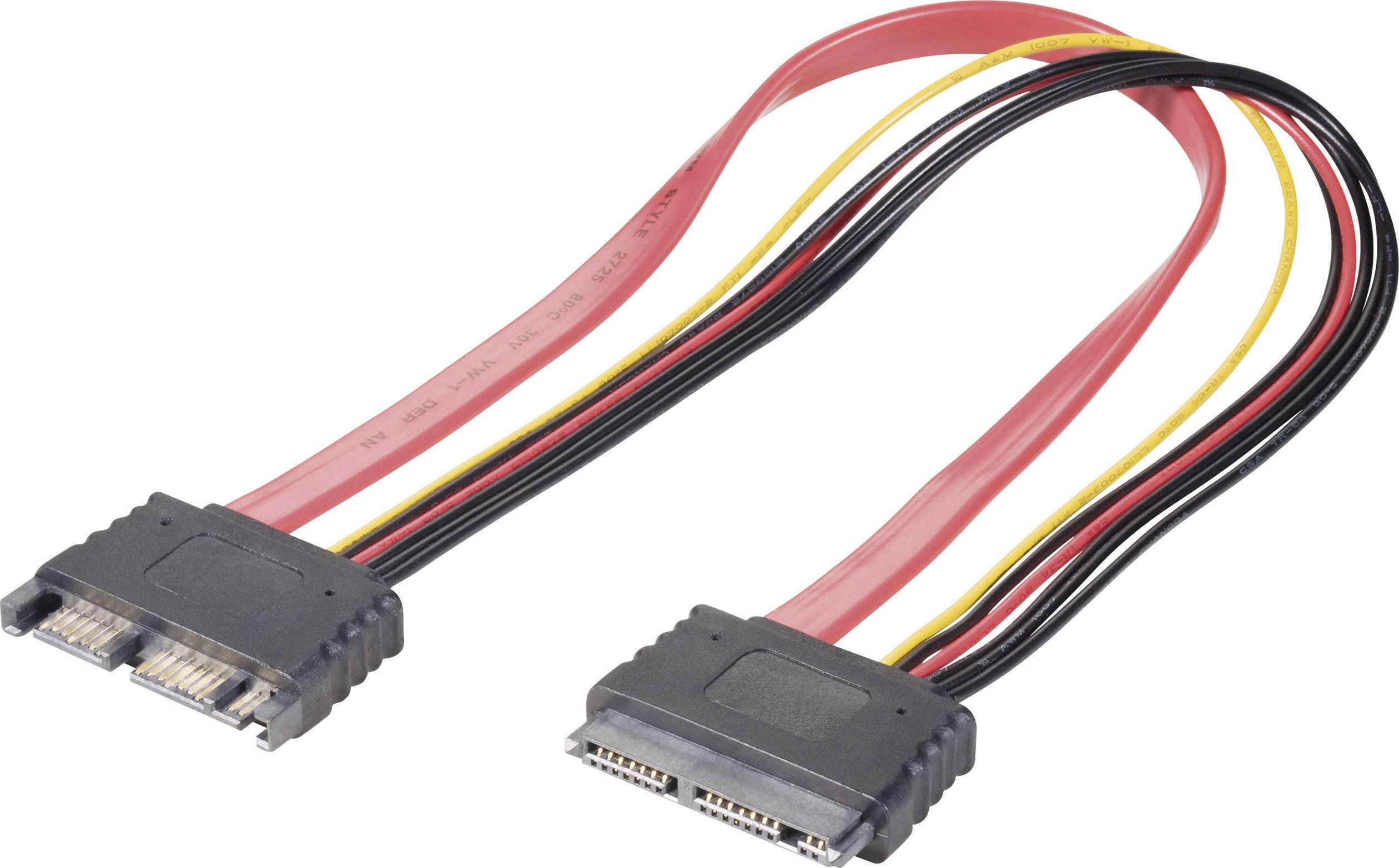 Hard drives Cable extension [1x Micro SATA combo plug 9+7 pin 1x