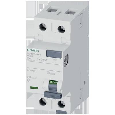 Siemens 5SV43160KK13 5SV4316-0KK13 RCCB AC 63 A 0.03 A 125 V-0