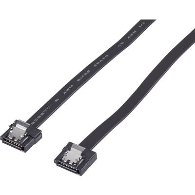 Renkforce Hard drives Cable [1x SATA socket 7-pin - 1x SATA socket 7-pin] 1.00 m Black