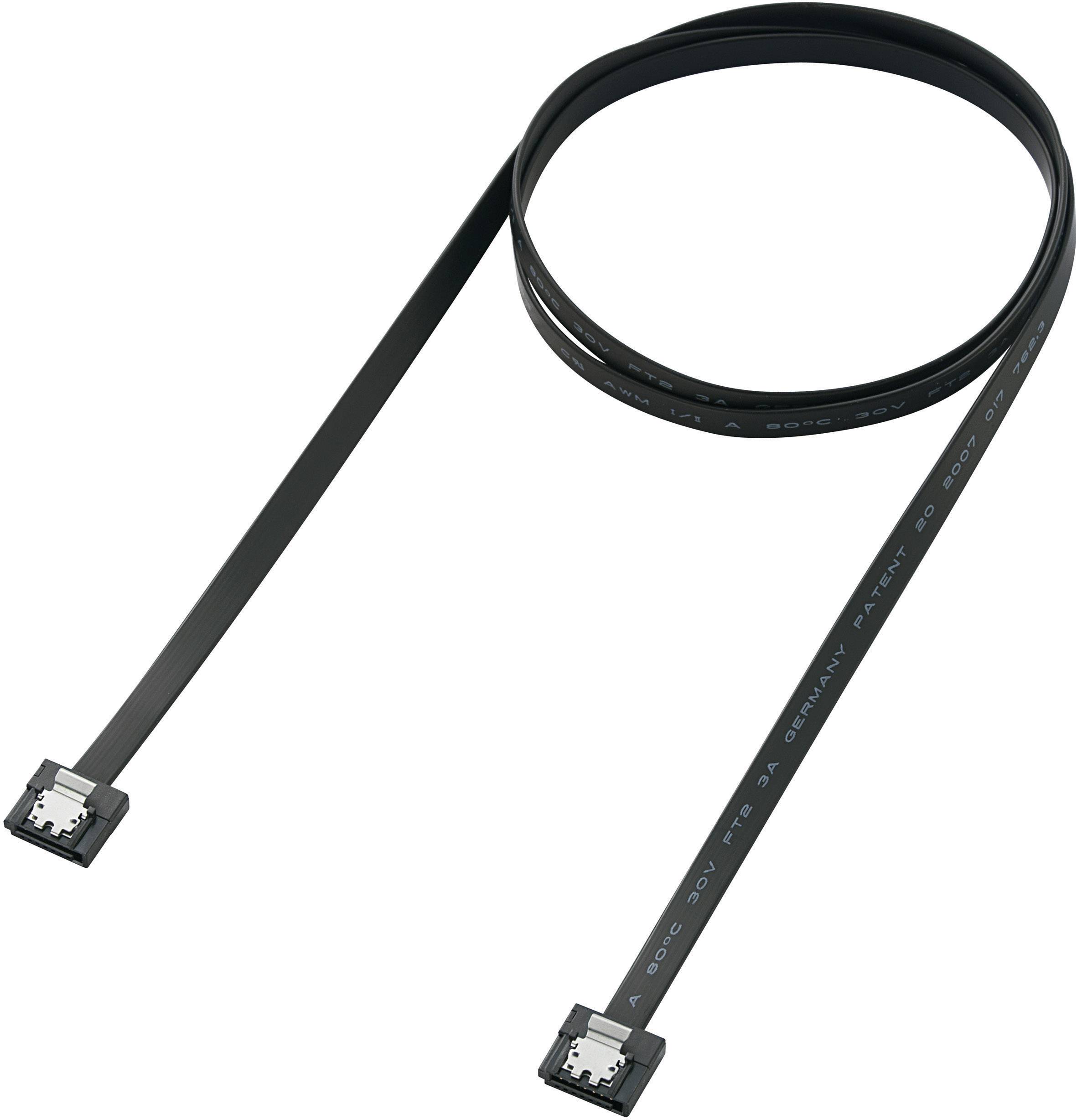 Renkforce Hard drives Cable [1x SATA socket 7-pin - 1x SATA socket 7-pin] 1.00 m Black-2