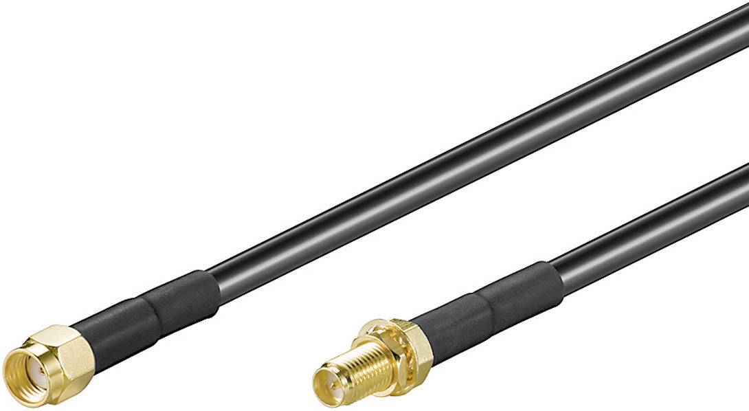 Digitus Wi Fi Aerials Cable Extension 1x Rp Sma Plug 1x Rp Sma Socket 3 00 M Black Gold Plated Connectors Conrad Com