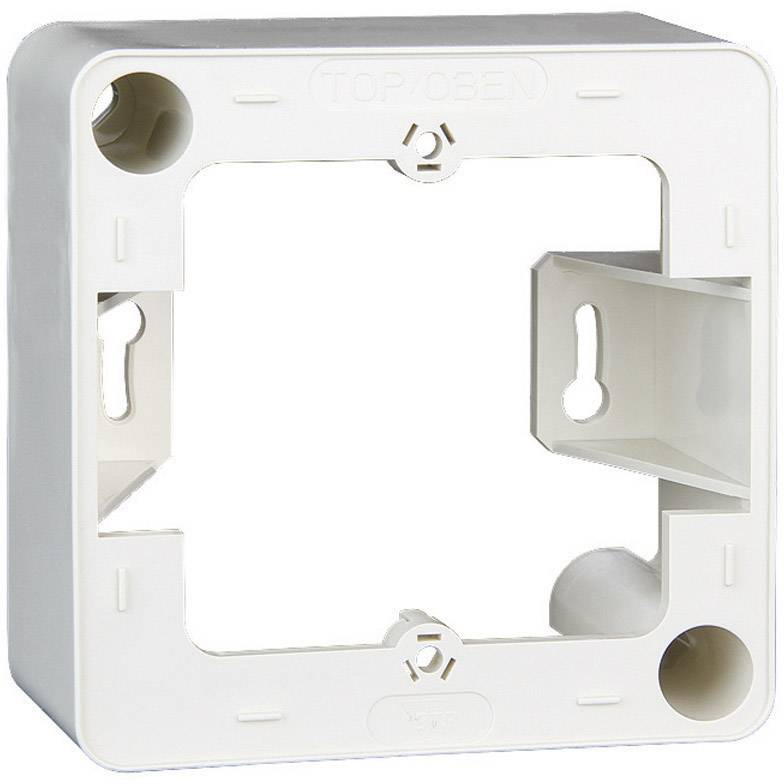 Metz Connect Steckdose Surface-mount enclosure Oyster white-1