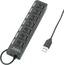 Renkforce 7 ports USB 2.0 hub individually connectable, + LED indicator lights Black