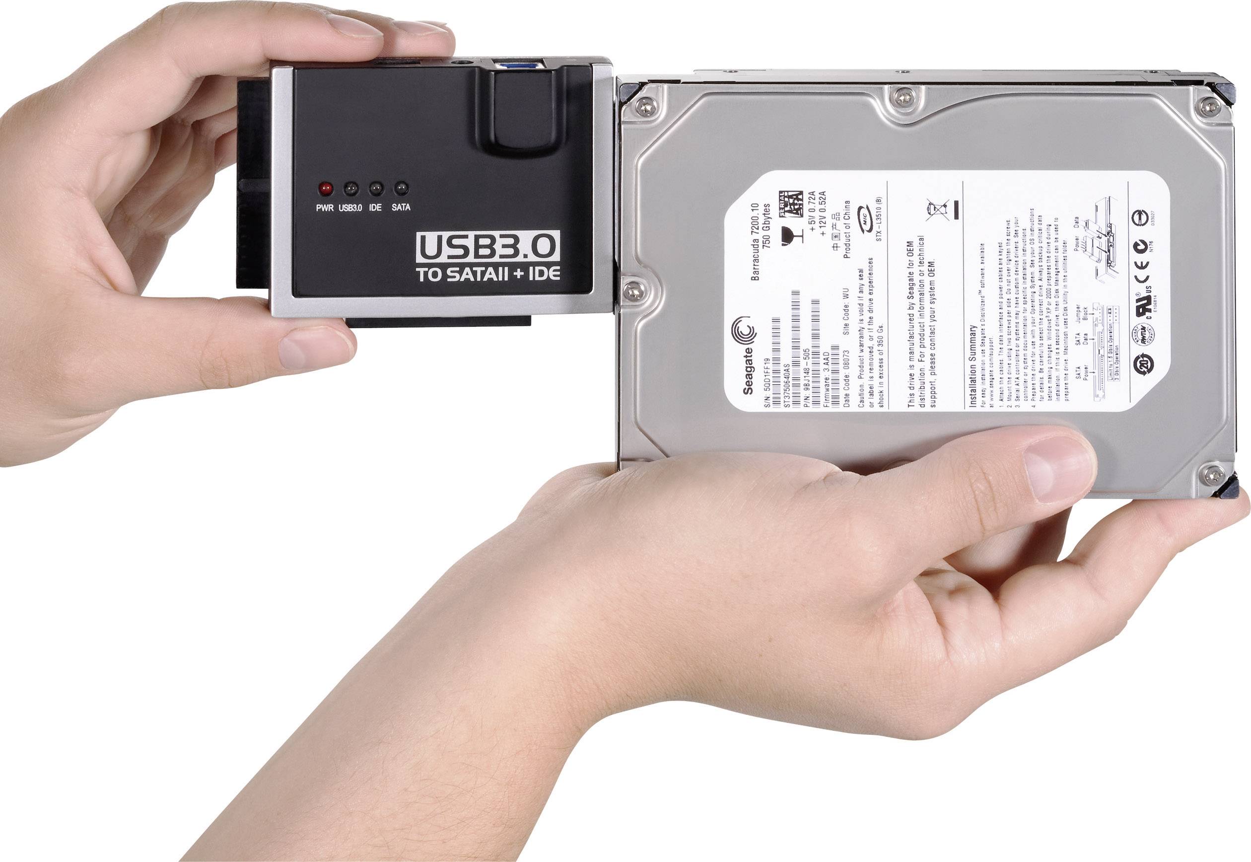 USB 3.2 1st Gen (USB 3.0) Converter [1x USB 3.2 1st Gen connector A (USB 3.0) - 1x IDE socket 40-pin, IDE socket 44-pin,-1