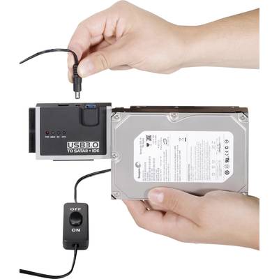 USB 3.2 1st Gen (USB 3.0) Converter [1x USB 3.2 1st Gen connector A (USB 3.0) - 1x IDE socket 40-pin, IDE socket 44-pin,-3