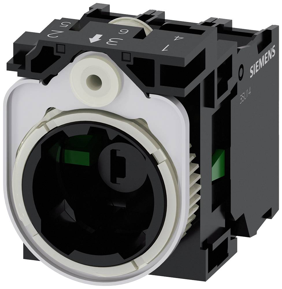 Siemens 3SU1501-1AG30-1NA0 3SU15011AG301NA0 Holder 3-way, + LED (W x H) 30 mm x 40 mm 1 pc(s) Piece