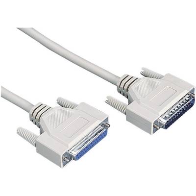 Digitus Series, Parallel Cable extension [1x D-SUB plug 25-pin - 1x D-SUB socket 25-pin] 5.00 m Grey 