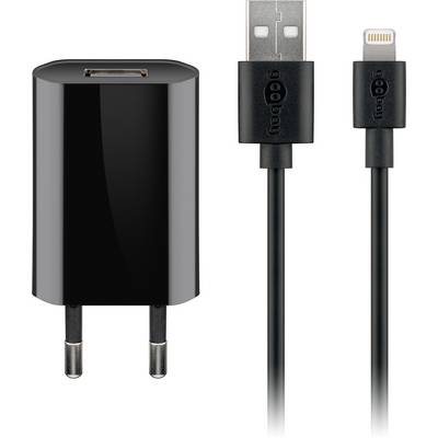 Goobay Goobay 44994 1 Port USB Ladegerät 5 W Apple Lightning Ladekabel 1 m Set Schwarz USB charger 5 W USB 2.0 port A, A-0