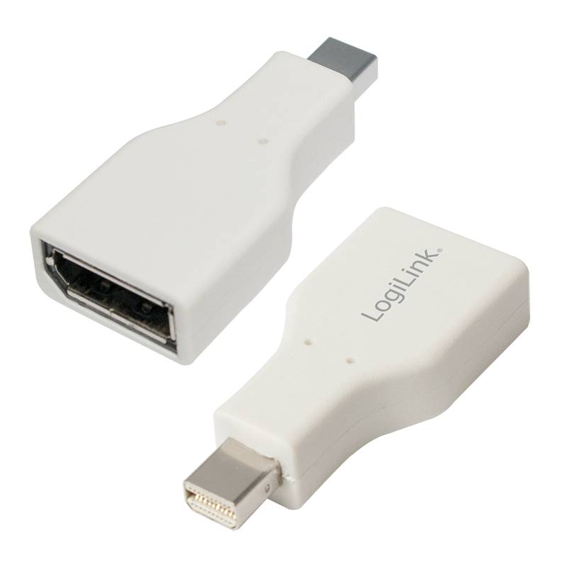 LogiLink CV0039 DisplayPort Adapter [1x DisplayPort socket - 1x Mini DisplayPort plug] White gold plated connectors-2
