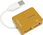 Orange LogiLink 4-Port USB 2.0 HUB