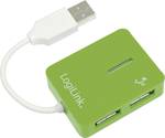 Green LogiLink 4-Port USB 2.0 HUB