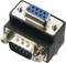 A VGA gender-changer adapter with a blue plug and socket, suitable for connecting two VGA cables together.