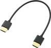 SpeaKa Professional HDMI Cable HDMI-A plug 20.00 cm Black SP-3945852 Audio Return Channel, gold plated connectors USB cable