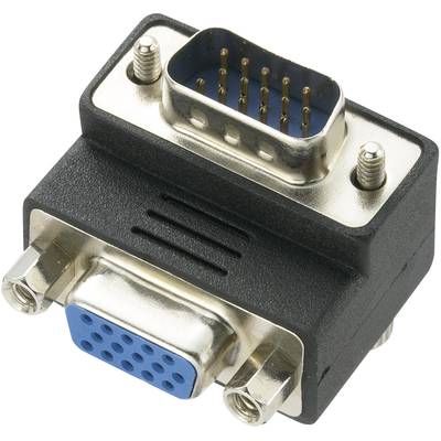 Renkforce RF-4261557 VGA Adapter [1x VGA plug - 1x VGA socket] Black  