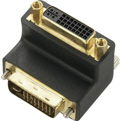 Renkforce RF-2959686 DVI Adapter [1x DVI plug 29-pin - 1x DVI socket 29-pin] Black  