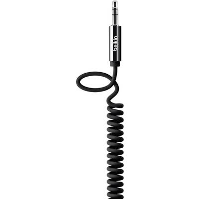 Belkin AV10126cw06-BLK Jack Audio/phono Cable [1x Jack plug 3.5 mm - 1x Jack plug 3.5 mm] 1.80 m Black Spiral cable