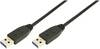 LogiLink USB cable USB 3.2 1st Gen USB-A plug, USB-A plug 2.00 m Black CU0039