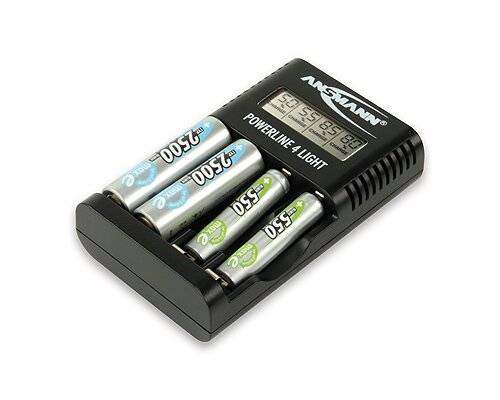 Ansmann Powerline 4 light Charger for cylindrical cells NiCd, NiMH AAA , AA-12