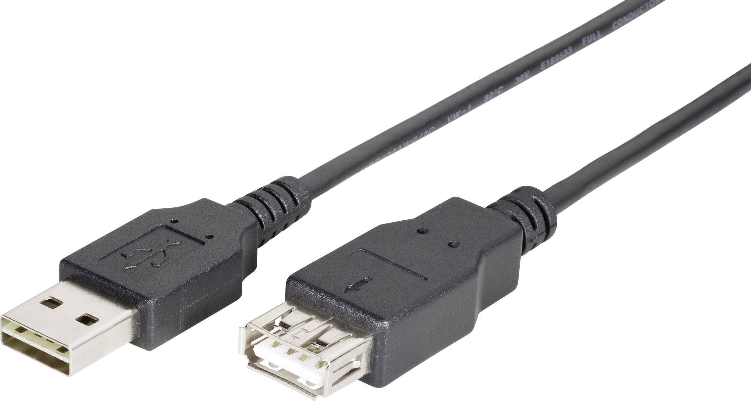 1.80 m Black Duplex use connector | Conrad.com