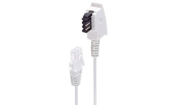 Shiverpeaks DSL Cable [1x TAE-F plug - 1x RJ45 plug] 1.5 m White-1