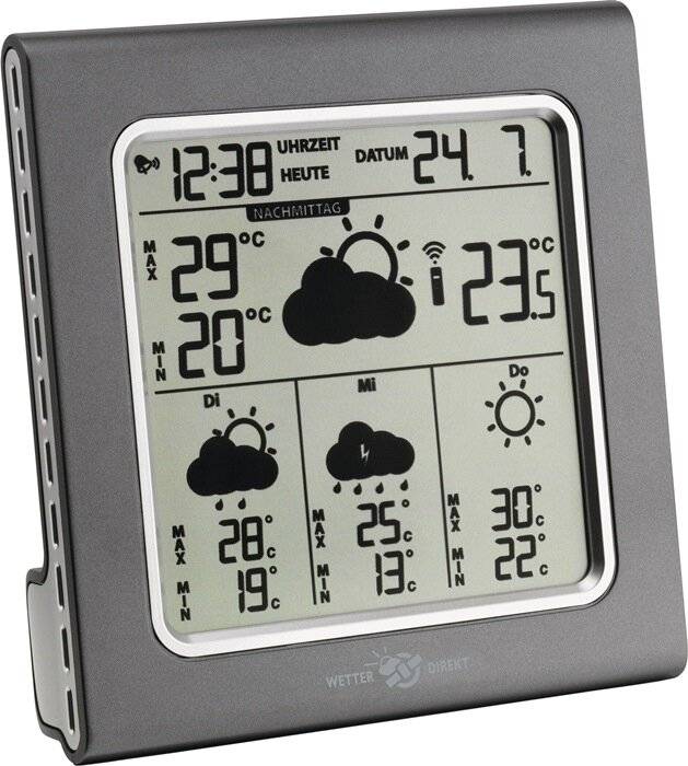 TFA Dostmann Galileo 35.5003.10 SAT weather station Forecasts for 4 days Max. number of sensors 1-2
