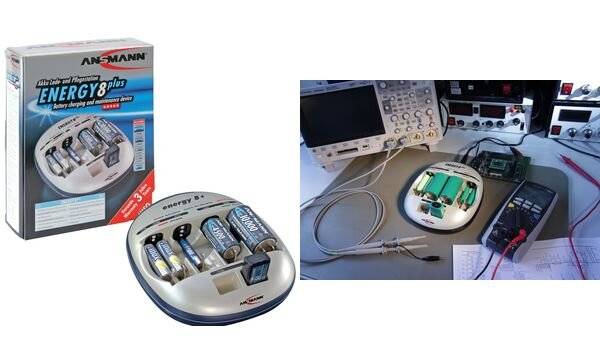 Ansmann Energy 8 plus Charger for cylindrical cells NiCd, NiMH AAA , AA , C, D, 9V PP3-9