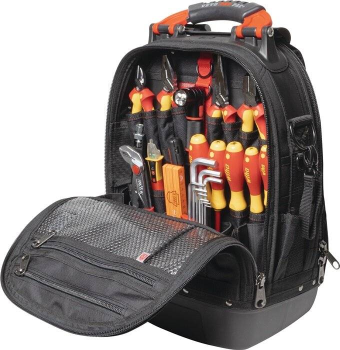 Wiha Set L electric 45153 Electrical contractor Tool backpack (equipped) 26-piece (W x H x D) 330 x 480 x 230 mm-24