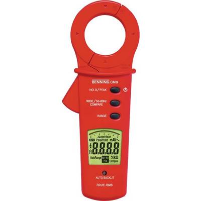 Benning CM 9 Clamp meter, Handheld multimeter Digital CAT III 300 V Display (counts): 6000-3