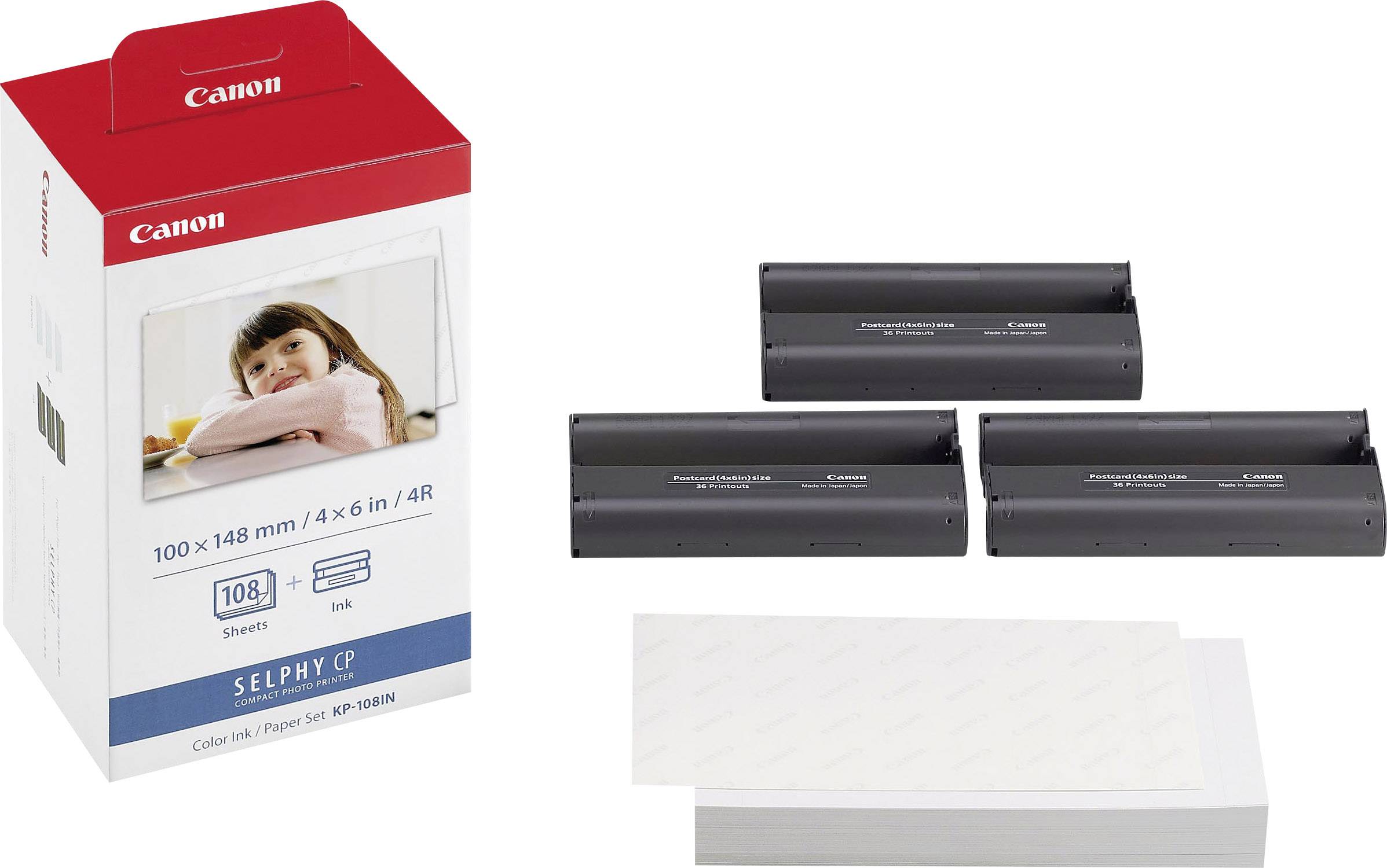 Image of Canon Selphy Photo Pack KP-108IN 3115B001 Photo printer cartridge 108 sheet