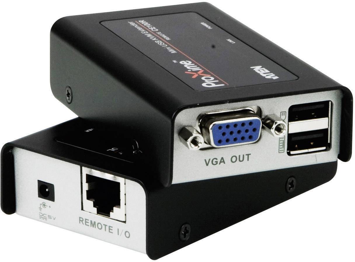 stor Suri Gå ud ATEN CE100-AT-G VGA, USB 2.0 Extension via RJ45 network cable 100 m |  Conrad.com