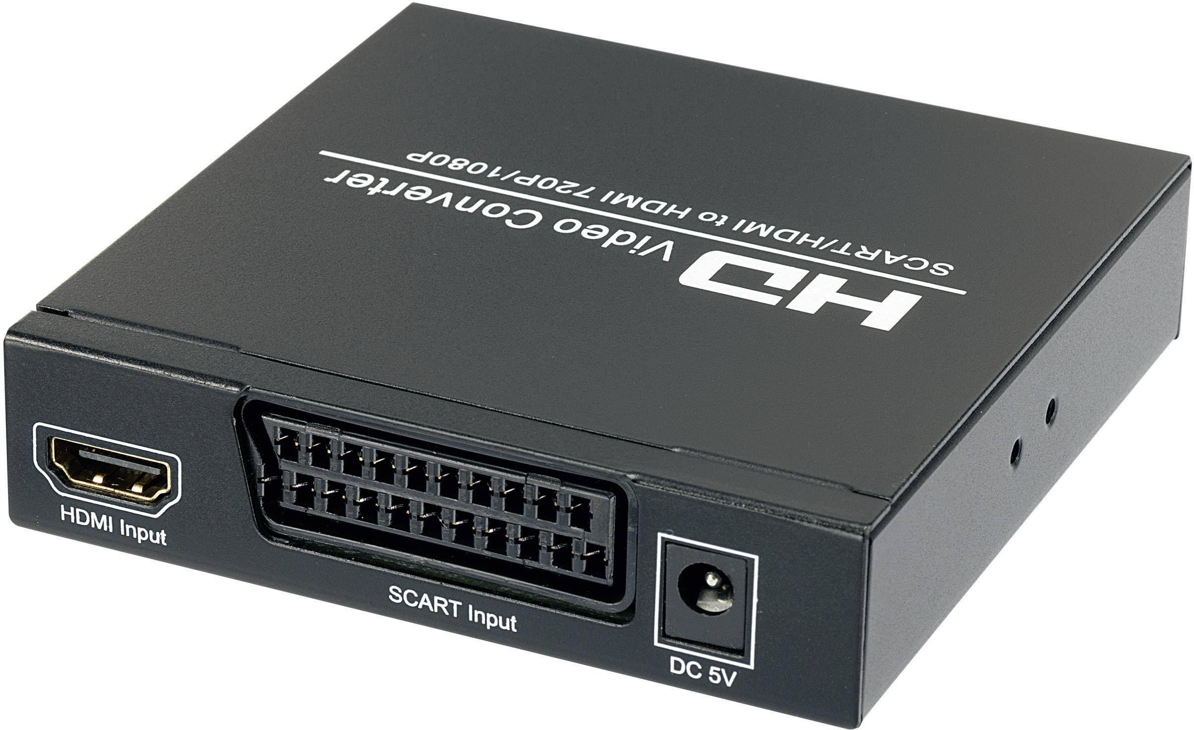 SpeaKa Professional AV Converter SP-HD/SC-01 [SCART - HDMI, Jack, RCA Digital] 1920 x 1080 Pixel