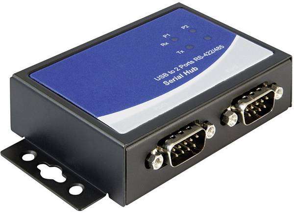 Delock USB 2.0 Adapter [2x D-SUB socket 9-pin - 1x USB 2.0 port B] 87586 0.107 m