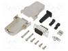Amphenol L17DTZF09-RG+L717DE09PST D-SUB pin strip set 180 ° Number of pins: 9 Screws 1 pc(s)