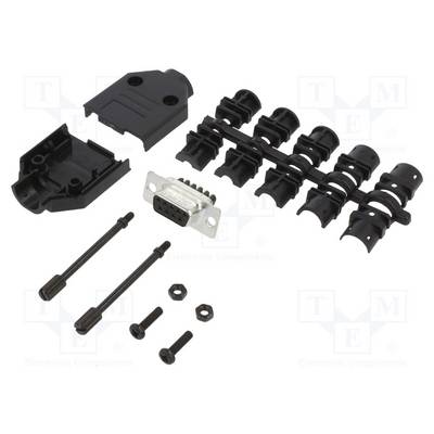 Amphenol L17DTPK-P-09+L77DE09SST D-SUB receptacle set 180 ° Number of pins: 9 Screws 1 pc(s)-0