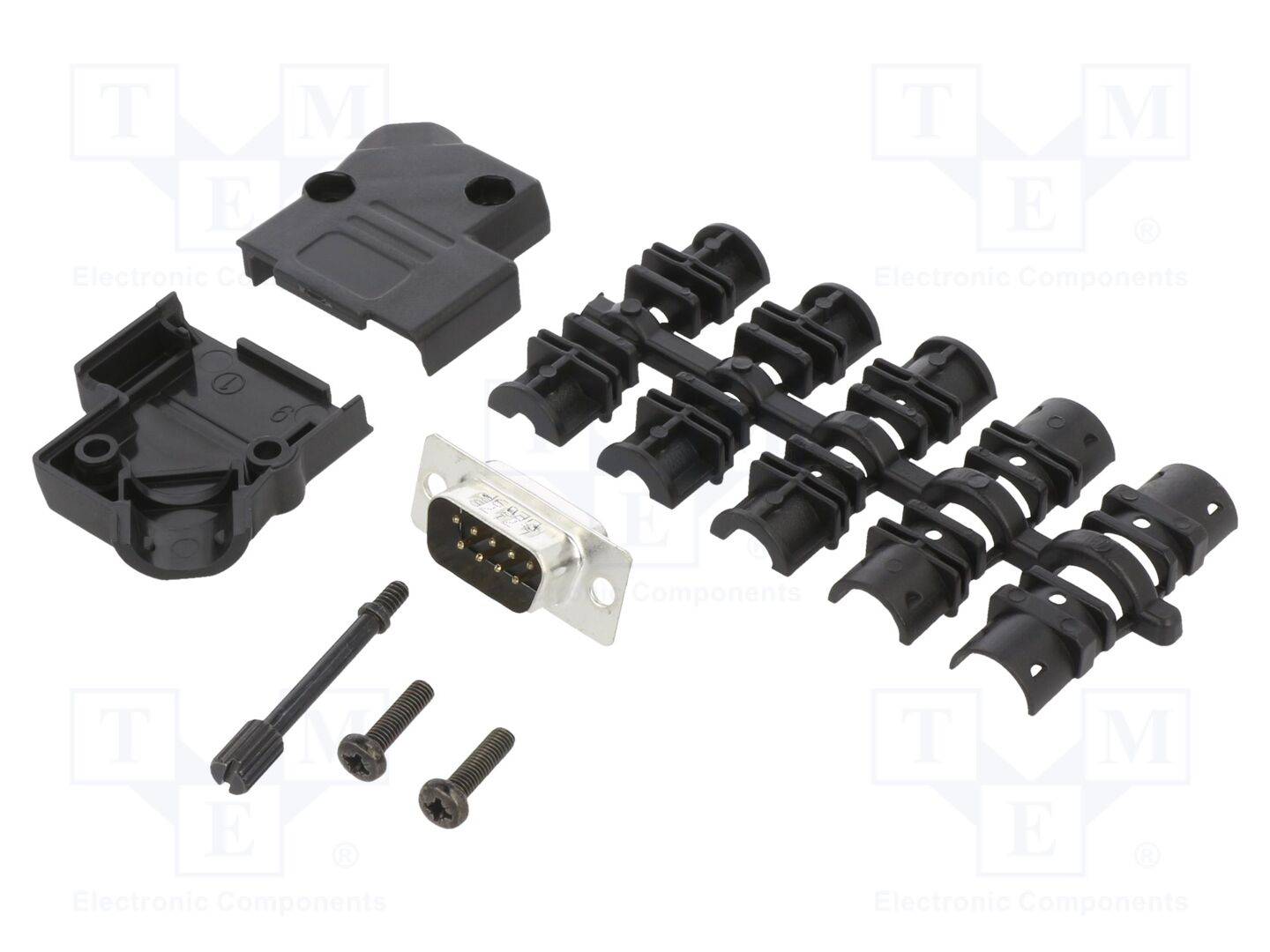 Amphenol L17D45PK-P-09+L717SDE09P D-SUB pin strip set 45 ° Number of pins: 9 Solder bucket 1 pc(s)-0