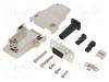 Amphenol L17D45ZF09-RG+L77SDE09S D-SUB receptacle set 45 ° Number of pins: 9 Solder bucket 1 pc(s)
