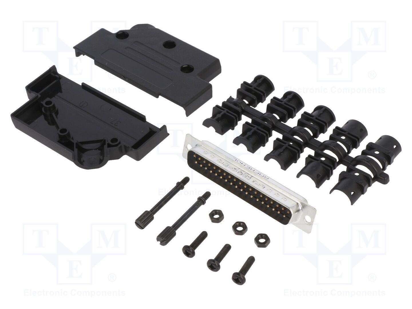 Amphenol L17D45PK-P-37+L717SDC37P D-SUB pin strip set 45 ° Number of pins: 37 Solder bucket 1 pc(s)-0