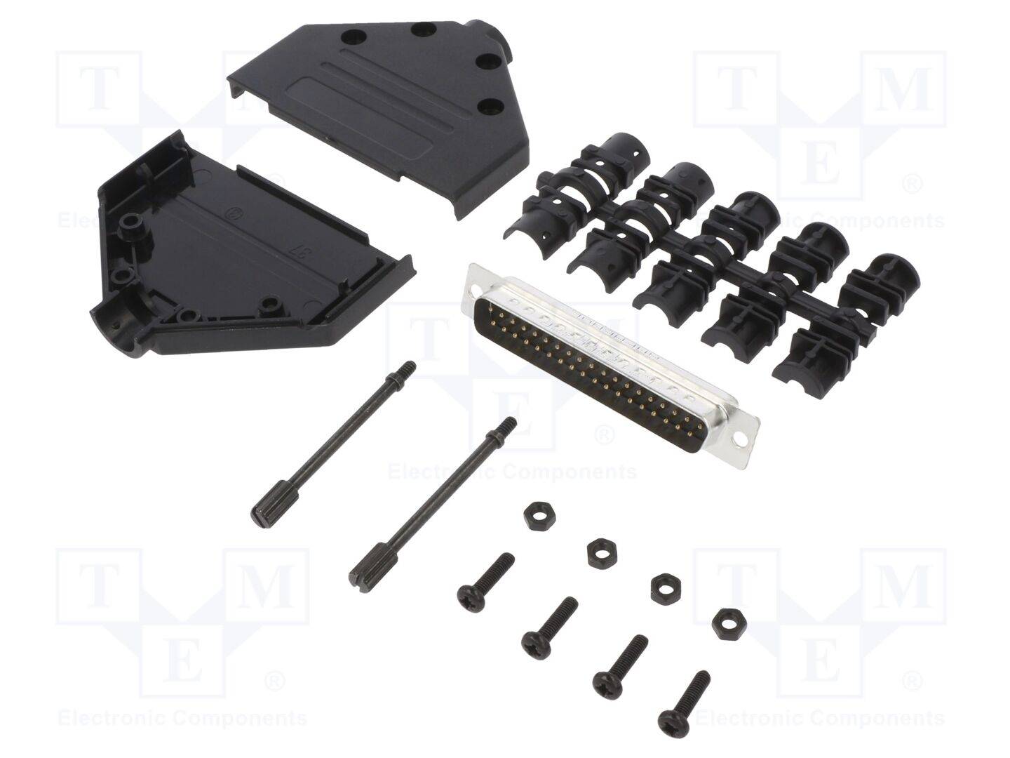 Amphenol L17DTPK-P-37+L717SDC37P D-SUB pin strip set 180 ° Number of pins: 37 Solder bucket 1 pc(s)-0
